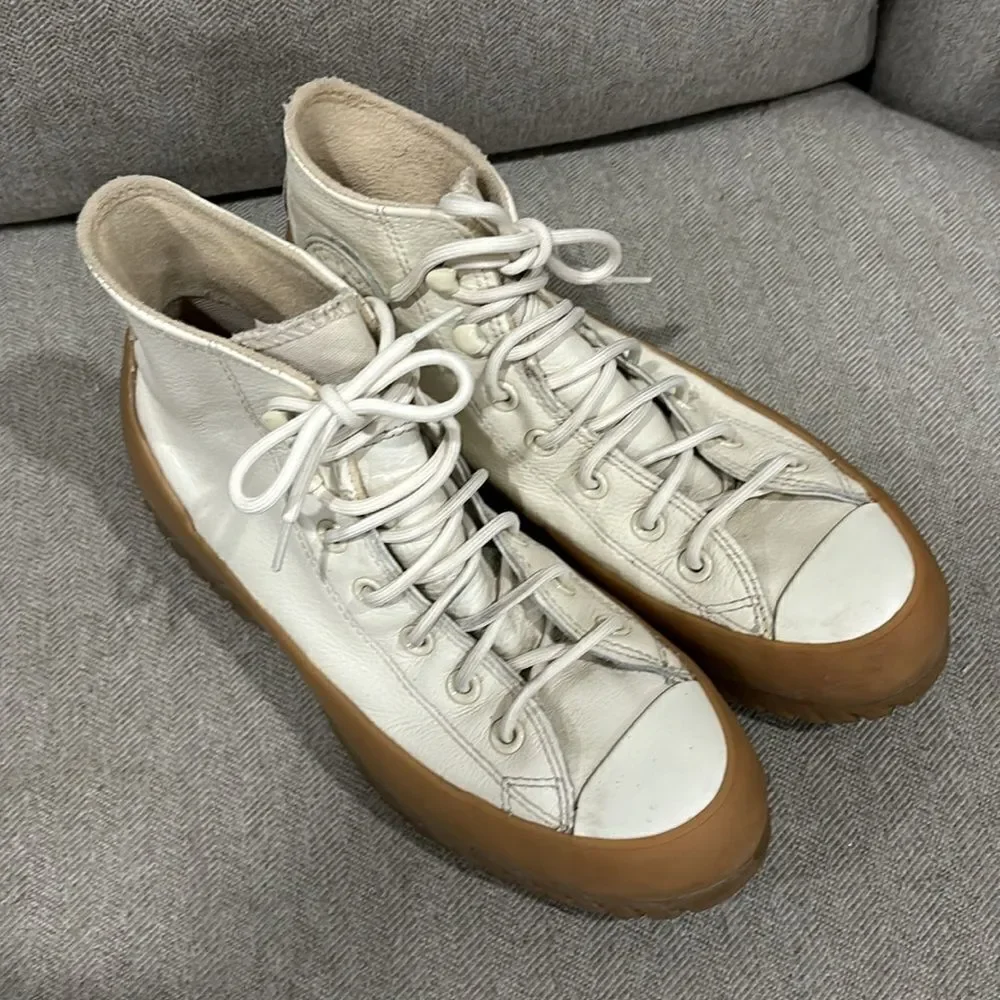NWT Waterproof Converse Leather Chuck Taylor Lugged 2.0 Counter Climate Platform
